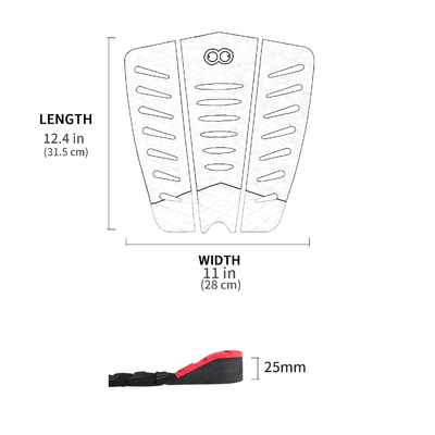 Soft Marine Grade EVA Surfboard Traction Pads in Custom Pantone Color for Maximum Grip