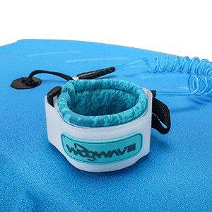 Hand Leash Swimming Board 2.3 Inch BLUE Woowave EPS Core Bodyboard for Adult Fun