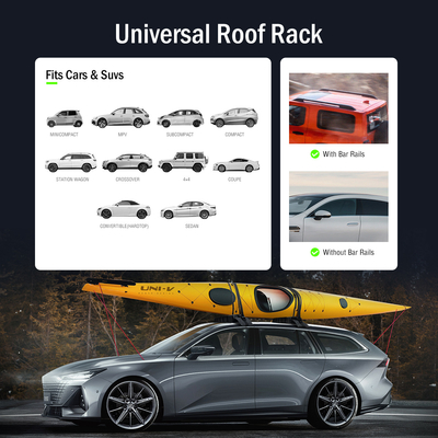 Portable Bag Included Woven Lable Logo Soft Kayak Roof Rack for All Cars