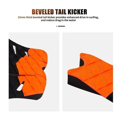 WOOWAVE Knee Board Decking Surfboard Tail Pad with Domestic Adhesive and EVA Foam