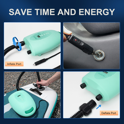 Portable Electric Air Pump for Marine Inflatables Green Lakes Rivers Occasion Powerful