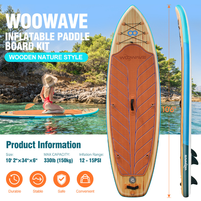 Customized Waterplay Surfing SUP Inflatable Stand Up Paddle Board with 13.49KGS Weight
