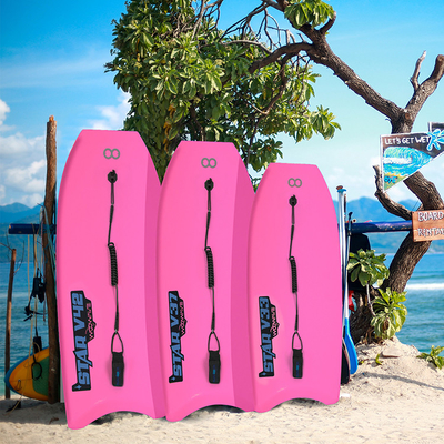 PROFESSIONAL 37 Inch Surfing Bodyboard with Custom Surfing Gear and Accessories