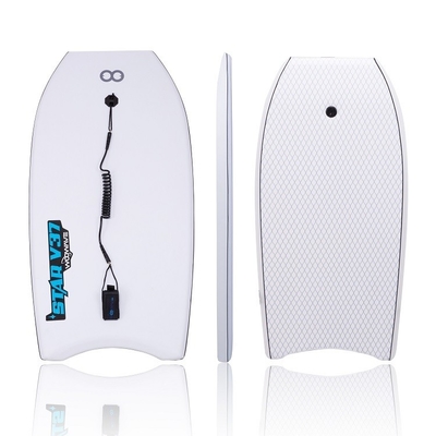 Sturdy and Durable 37 Inch WOOWAVE Bodyboard for Surfing Professional Design in Grey