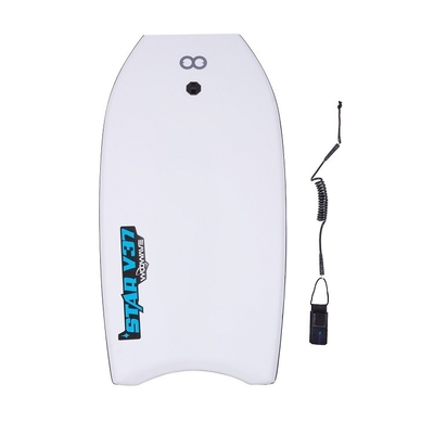 Sturdy and Durable 37 Inch WOOWAVE Bodyboard for Surfing Professional Design in Grey