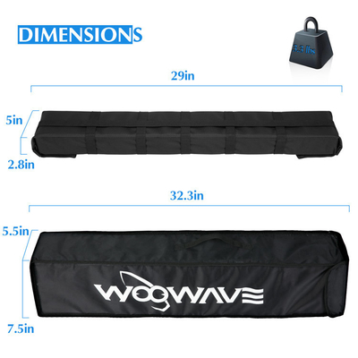 Universal Soft Long Canoe Racks for Kayak and Surfboard Woven Lable or PVC Lable Logo Type