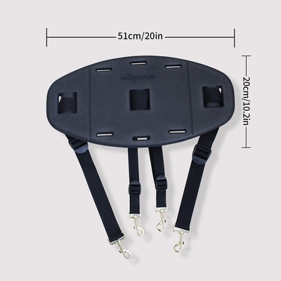 Upgrade Your Canoeing Gear with Our Black EVA Backrest Kayak Seat and Padded Design