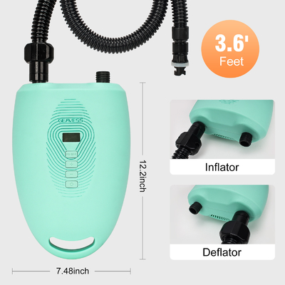 16PSI High Pressure Dual Stage Inflation Paddle Board Pump for iSUP Boats Kayak Yoga Ball