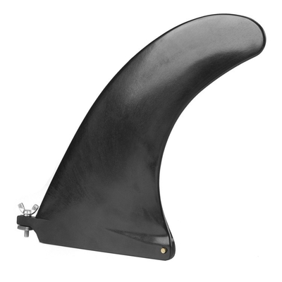 10inch Black SUP Single Center Fin Boosts Maneuverability on Surfboard Replacement