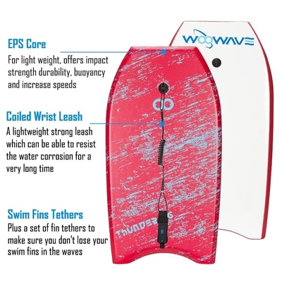 Unisex Surfing Board for Water Sports Rider Height 2'-4' 60cm-120cm Woowave Foam Board