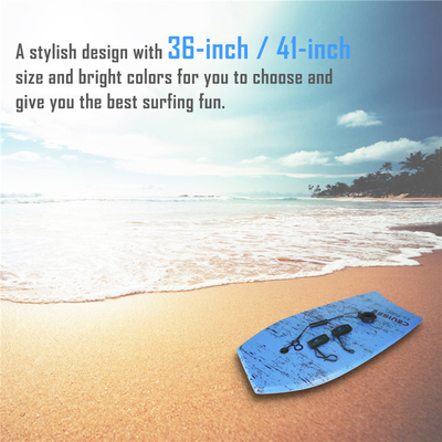 Upgrade Your Surfing Game Woowave EPS XPE HDPE Foam Board Bodyboard with Surf Leash