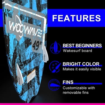 Customized 125.5*52cm Carbon Fiber Surfboard for Kids and Adults Woowave OEM/ODM
