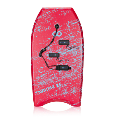36 Inch Surfing Bodyboard with Leash and Fin Flippers Made of EPS PP PE Foam HDPE