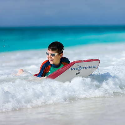 36 Inch Surfing Bodyboard with Leash and Fin Flippers Made of EPS PP PE Foam HDPE