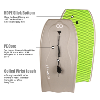 WOOWAVE Outlet Surfing Bodyboards for Beach 42.5 Inch Length 120-200lbs Rider Weight